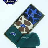 Coffret de 3 paires de chaussettes Savane - girafon bleu 2
