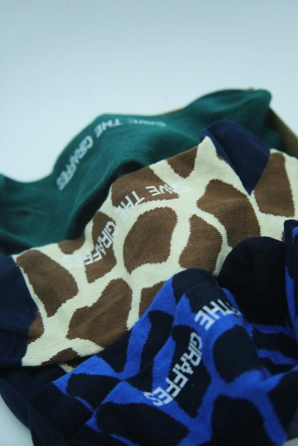 Coffret de 3 paires de chaussettes Savane - girafon bleu 4