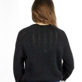 Pull Agave noir, made in france laine 100% recyclée 7