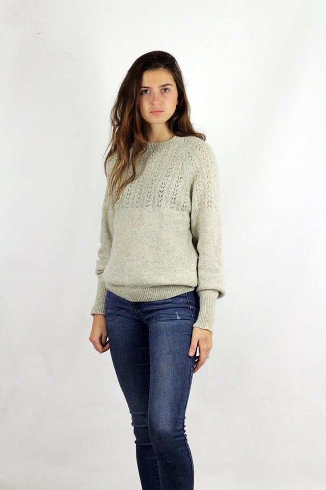 Pull Agave noir en laine recyclée 100% made in France - 5