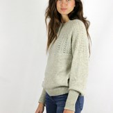 Pull Agave noir en laine recyclée 100% made in France - 4