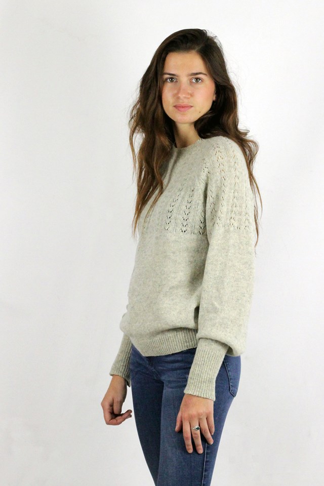 Pull Agave rouge en laine recyclée 100% made in France - 4
