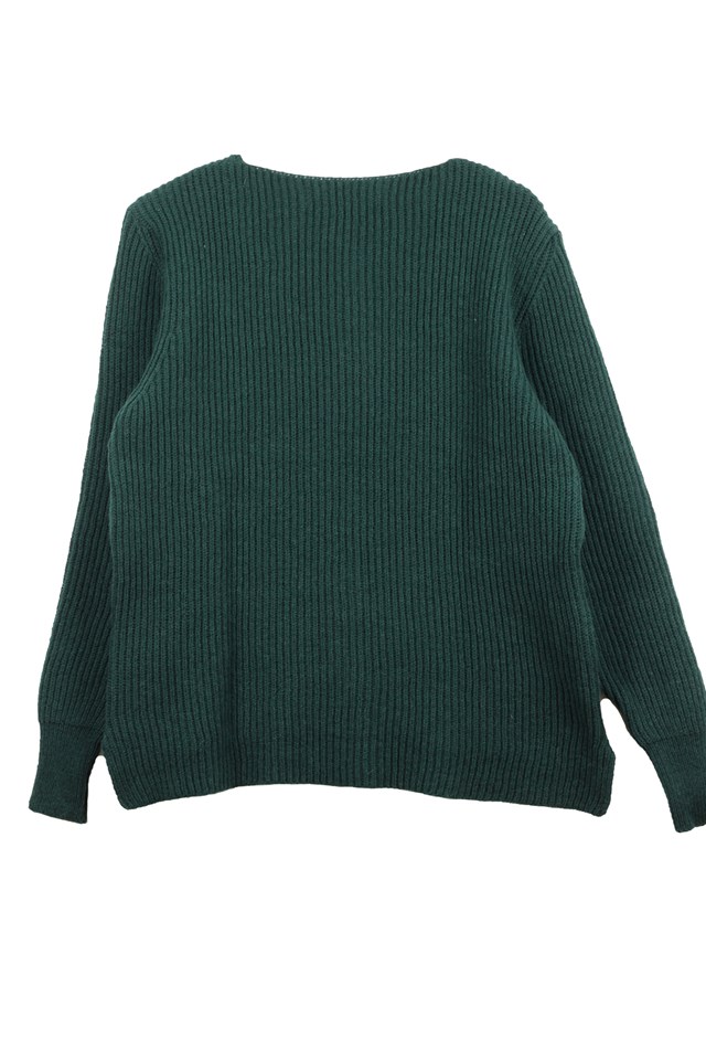 Pull Ficus vert sapin , laine 100% recyclée made in France 11