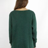 Pull Ficus vert sapin , laine 100% recyclée made in France 8