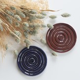 Coupelle / Porte-savon artisanal rond spirale 2