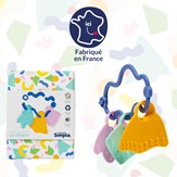 Le rêveur - Hochet à manipuler bleu Made in France - Coffret Cadeau 6
