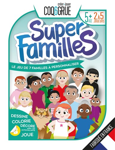 SUPER FAMILLES LE JEU DE 7 FAMILLES CREATIF A PERSONNALISER - Ancienne boîte