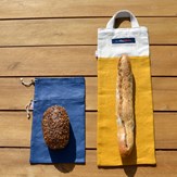 Pack pro du sac à pain avec craquant jaune et pochon bleu