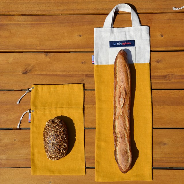 Pack pro du sac à pain avec craquant jaune et pochon jaune