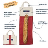 Schéma explicatif du sac à pain le craquant rouge