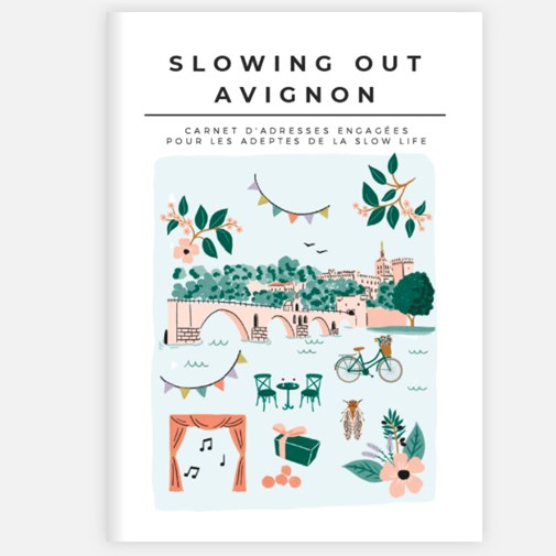 City-guide d'Avignon illustré et engagé - Format papier A6