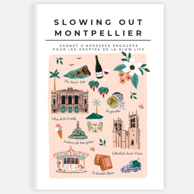 City-guide de Montpellier illustré et engagé - Format papier A6 2