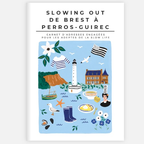 City-guide de Quimper, Brest et Perros-Guirec illustré et engagé - Format papier A6