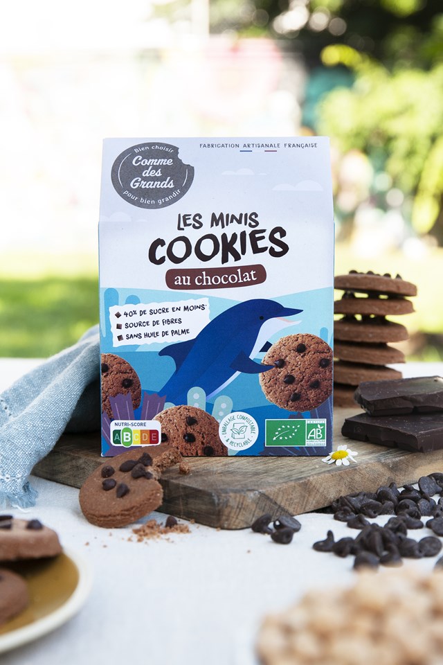 Cookies au Chocolat bio pour le gouter des enfants