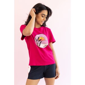 T-Shirt en Coton bio - GABRIEL (Fuchsia/Summer)
