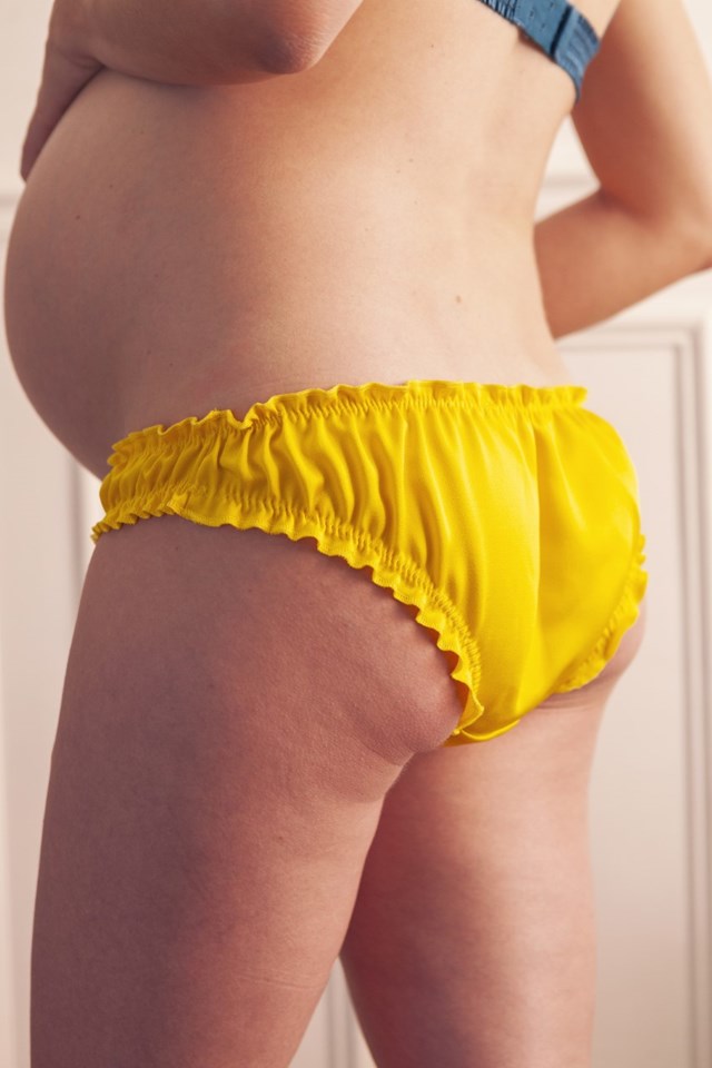 Naissance publique culotte bloomer fabriquée en France à porter pendant la grossesse