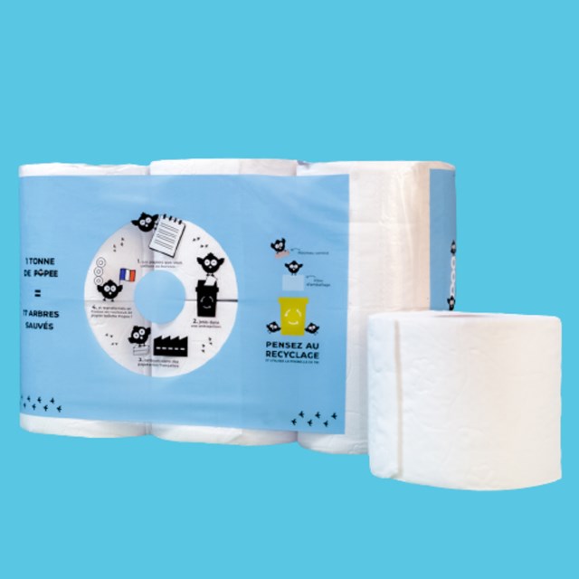 Papier toilette ultra-confort Popee (10 packs de 6 rouleaux) 3