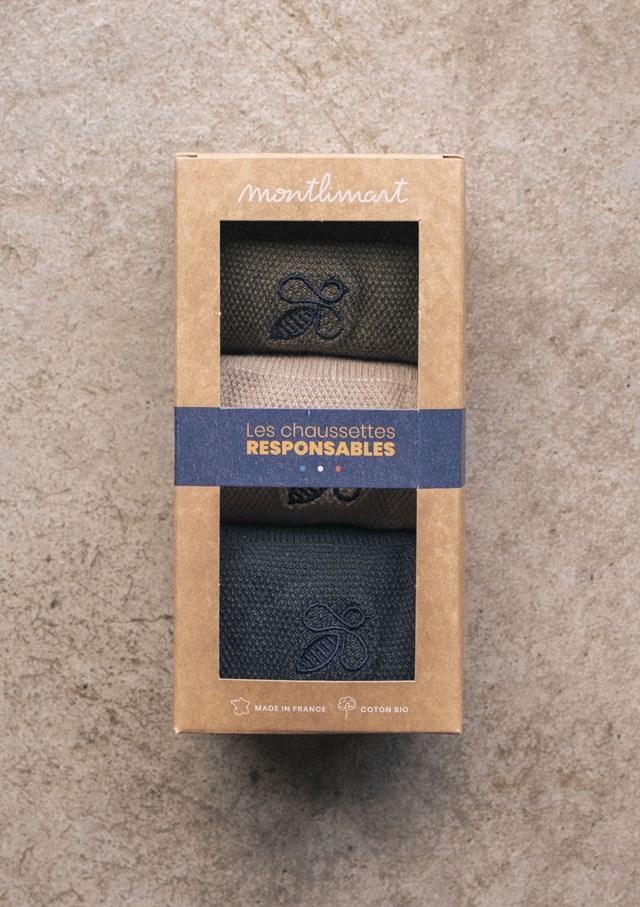 Coffret chaussettes MONTLISOCKS - Coton bio - Made in France