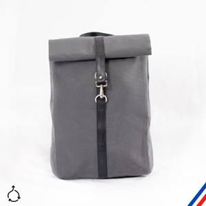 Sac à dos Made in France & Upcycling - Toile ardoise - Livraison offerte