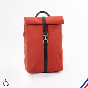 Sac à dos Made in France upcyclé - Toile terracotta - Livraison offerte