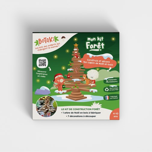 Le kit Forêt | Construis et décore ton sapin de Noël en bois