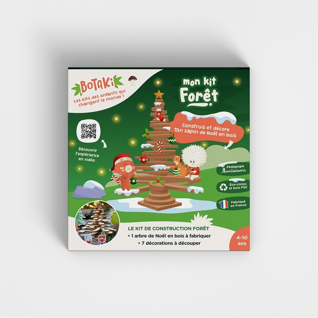 Le kit Forêt | Construis et décore ton sapin de Noël en bois 2