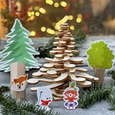 Le kit Forêt | Construis et décore ton sapin de Noël en bois 5