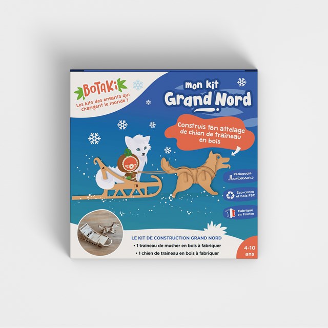 Le kit Grand Nord | Construis ton attelage de chien de traîneau en bois 9
