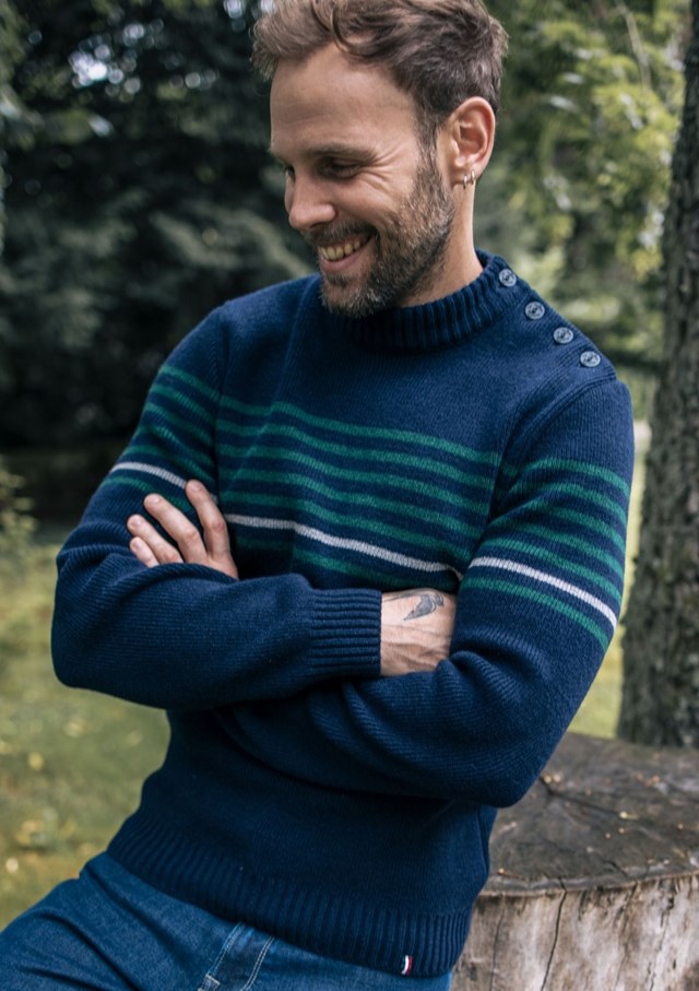 Un pull homme 100% recyclé et made in France - Montlimart