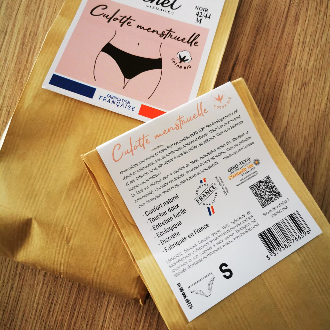 Culotte menstruelle zéro déchet, Made in France - Dream Act