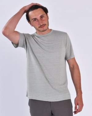 T-shirt Zokka homme en lin kaki manches longues made in France Aatise