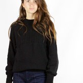 Pull Agave noir en laine recyclée 100% made in France - 12