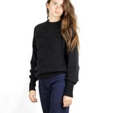 Pull Agave noir en laine recyclée 100% made in France - 14