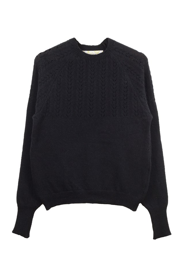 Pull Agave noir en laine recyclée 100% made in France - 13