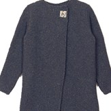 Manteau en laine reyclée - Gris foncé 7