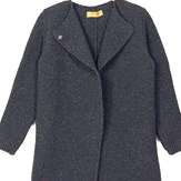 Manteau en laine reyclée - Gris foncé 6