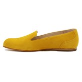 Slippers Plates Daim Jaune Moutarde 6