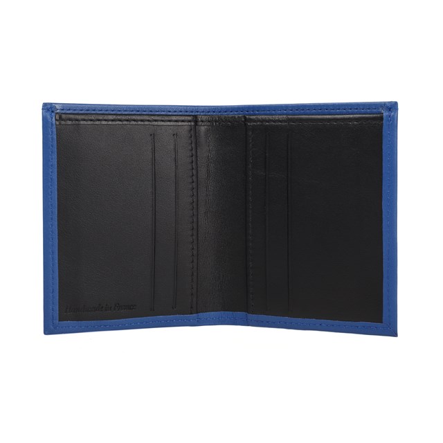 Porte-Cartes & Billets Cuir Bleu & Noir 3