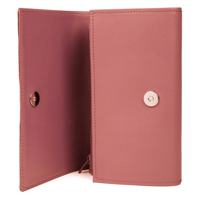 Grand Portefeuille Cuir Rose 4