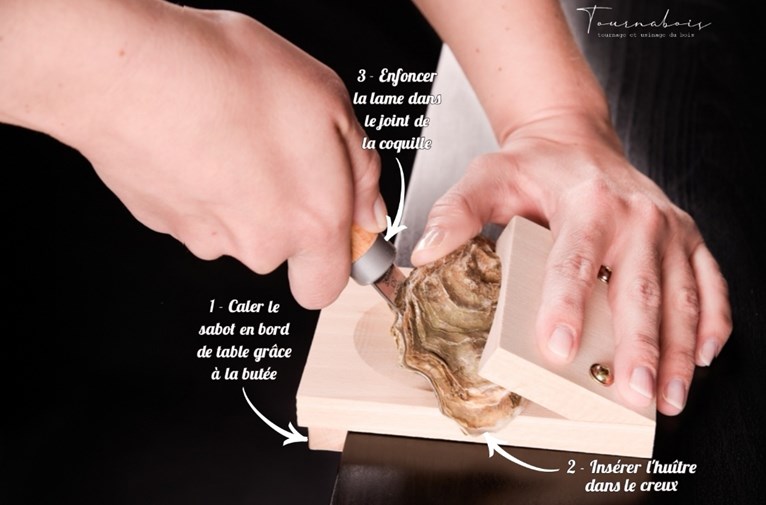 Sabot à huîtres - Fabriqué en hêtre français