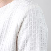 Robe droite et classique en coton blanc Carolyne 5