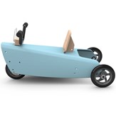 Porteur moto en bois -  Fabriqué en France - Bleu 3